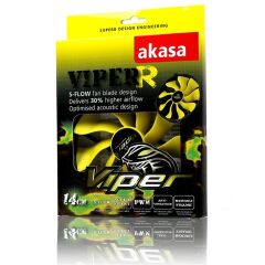 AKASA AK-FN073 Viper R 12cm Yuva Uyumlu 14cm S-Flow Yüksek Performanslı Sessiz Kasa Fanı