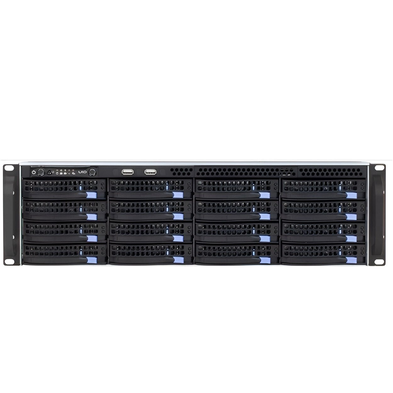 Trassir UltraStation 16/x RAID (INT) 300 Kanal 3U 16 Yuvalı Kurumsal Depolama ve Video Kayıt Sunucusu (NVR)