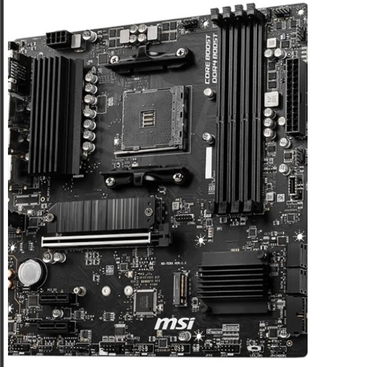 MSI B550M PRO-VDH AMD B550 DDR4 4400MHz (OC) HDMI DisplayPort mATX AM4 Anakart