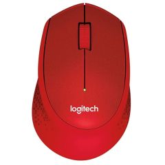 Logitech M330 Silent Plus 2.4GHz Kablosuz Sessiz Optik Mouse - Kırmızı (910-004911)