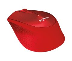 Logitech M330 Silent Plus 2.4GHz Kablosuz Sessiz Optik Mouse - Kırmızı (910-004911)