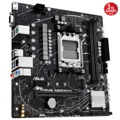Asus Prime A620M-K AMD A620 Soket AM5 DDR5 6400MHz (OC) HDMI VGA M.2 mATX Anakart