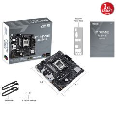 Asus Prime A620M-K AMD A620 Soket AM5 DDR5 6400MHz (OC) HDMI VGA M.2 mATX Anakart