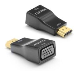 Dark DK-HD-AHDMIXVGA5 HDMI Erkek - VGA Dişi Dijital-Analog Sinyal Dönüştürücü Adaptör (Full HD 1080P)