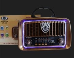 Everton RT-688 Bluetooth Usb-Micro Sd Solarlı Saatli Nostaljik Radyo