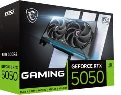 MSI GeForce RTX 5050 GAMING OC 8GB GDDR6 128-Bit DLSS 4 PCIe 5.0 Ekran Kartı