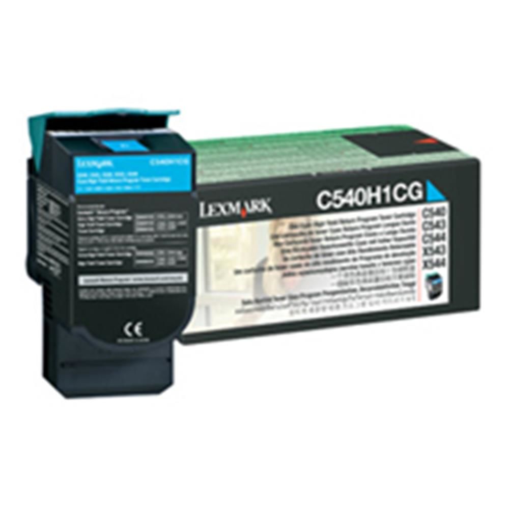 Lexmark C540H1CG Cyan (Mavi) Orijinal Yüksek Kapasiteli Toner Kartuşu - 2.000 Sayfa