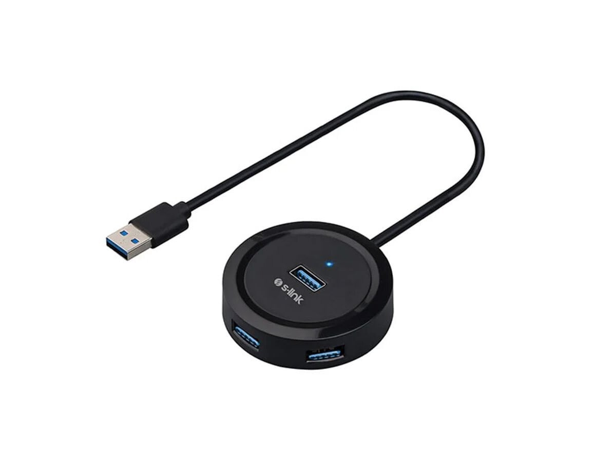 S-LINK Swapp SW-U300 4 Port USB3.0 Siyah USB Çoklayıcı Hub