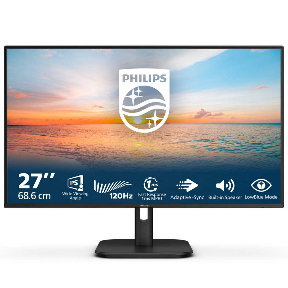 Philips 27'' 27E1N1200A/00 IPS MM Monitör Siyah 1ms