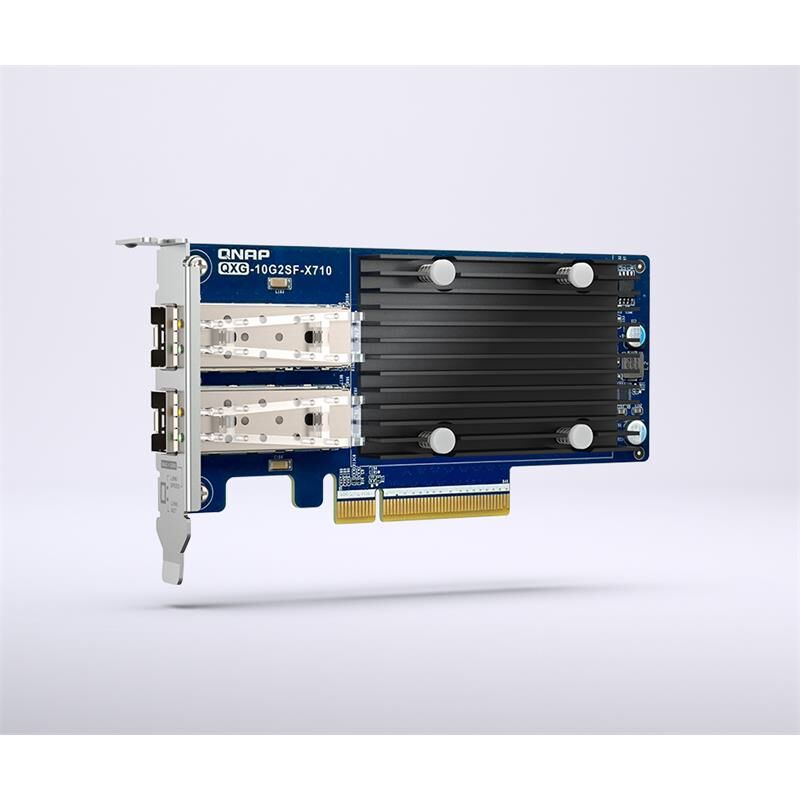QNAP QXG-10G2SF-X710 Çift Portlu 2xSFP+ 10GbE PCIe Ağ Genişletme Kartı