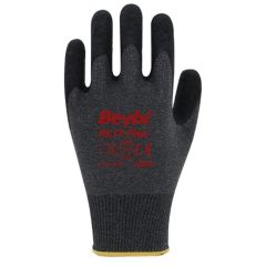 Beybi PL17 Flex No:10 Siyah Polyester Likralı Lateks Kaplı İş Eldiveni (12'li Paket)