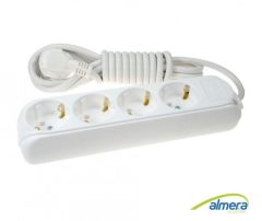 Almera 4'lü Topraklı Grup Priz 3 Metre (9240203)