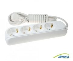 Almera 4'lü Topraklı Grup Priz 3 Metre (9240203)