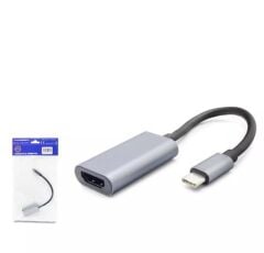Hadron HDX7862 USB Type-C to HDMI Dişi (F) 4K Görüntü Aktarım Dönüştürücü Siyah