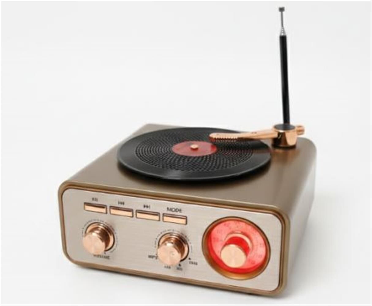 Everton RT-1217BT Nostaljik Görünümlü Bluetooth/FM/USB/TF Kart Şarjlı Radyo (Plak Görünümlü)