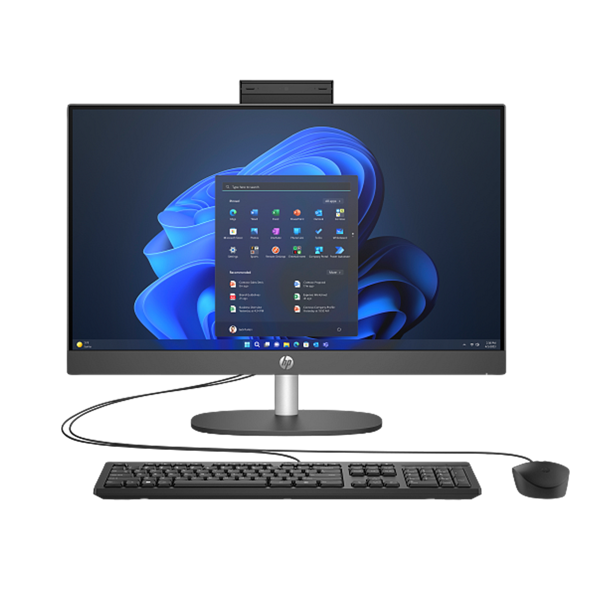 HP ProOne 240 G10 All-in-One PC Intel Core Ultra 5 125U 8GB DDR5 512GB NVMe SSD 23.8'' FHD IPS FreeDOS Siyah