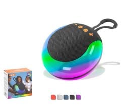 Hadron BS26 Mini Taşınabilir Bluetooth Hoparlör FM Radyo RGB Işıklı TWS Destekli