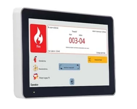Panasonic FAS-5054 Dokunmatik Ekranlı Tekrarlayıcı Yangın Alarm Paneli Repeater Panel