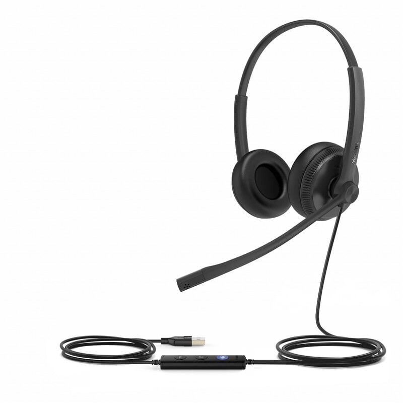 Yealink UH34 Dual Microsoft Teams Uyumlu USB-A Kablolu Çift Taraflı Kulaklık