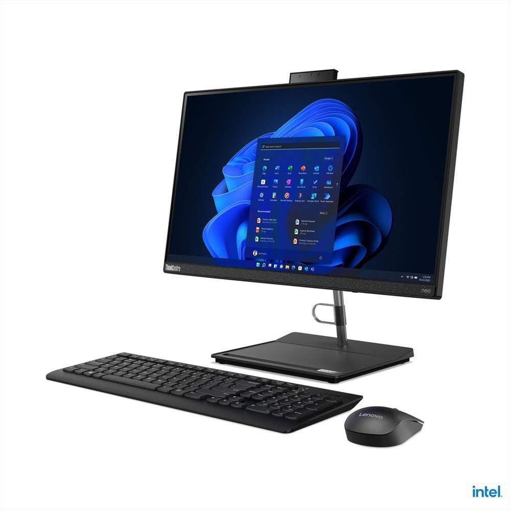 Lenovo ThinkCentre NEO30a 12B30062TX Intel® Core™ i5‑12450H (12. Nesil) 8GB DDR4‑3200 RAM 256GB NVMe SSD 21.5″ Full HD (1920×1080) IPS FreeDOS Raven Black All‑In‑One PC