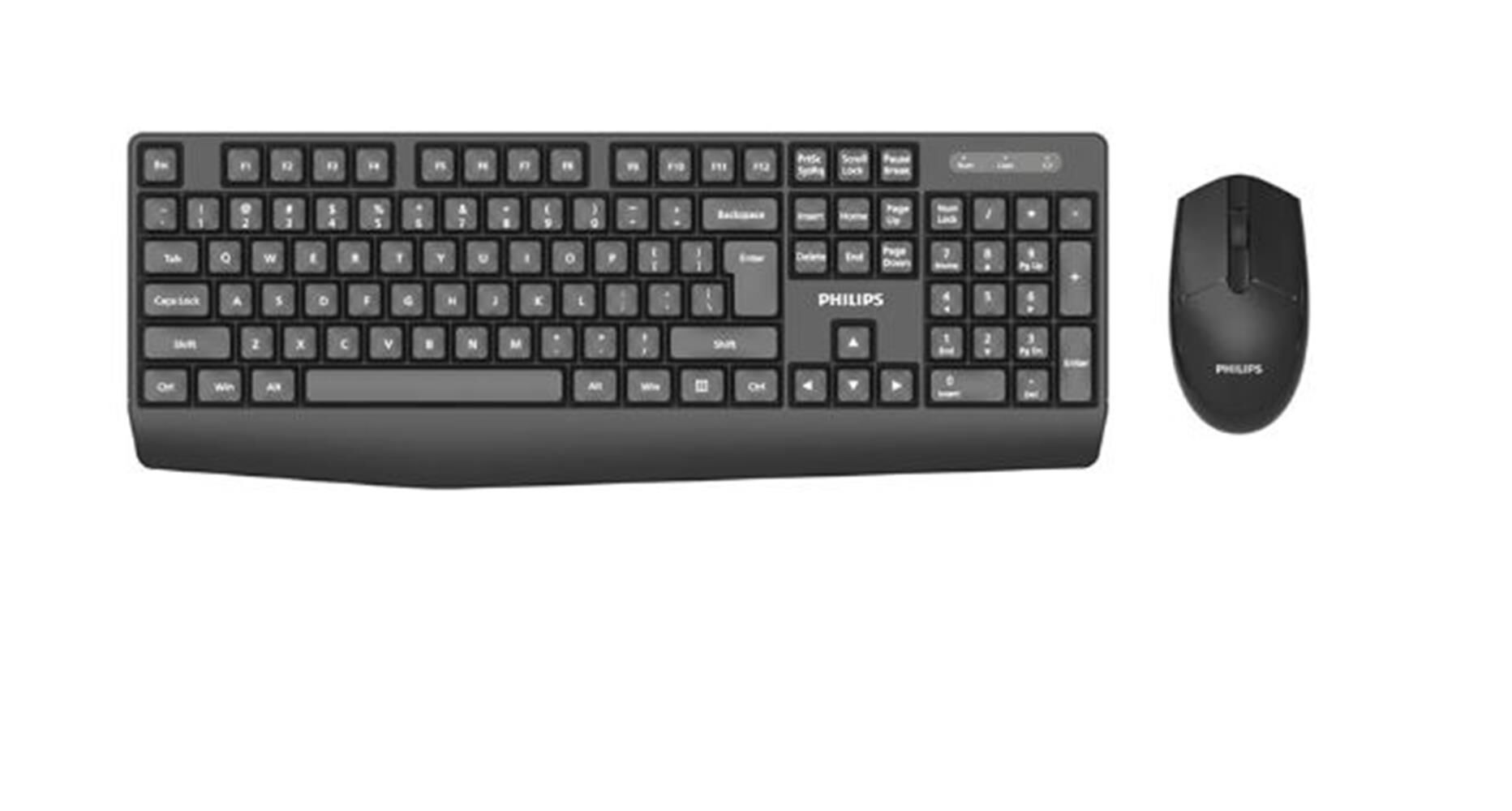 Philips SPT6337B Kablosuz Türkçe Q Klavye & Mouse Seti Siyah