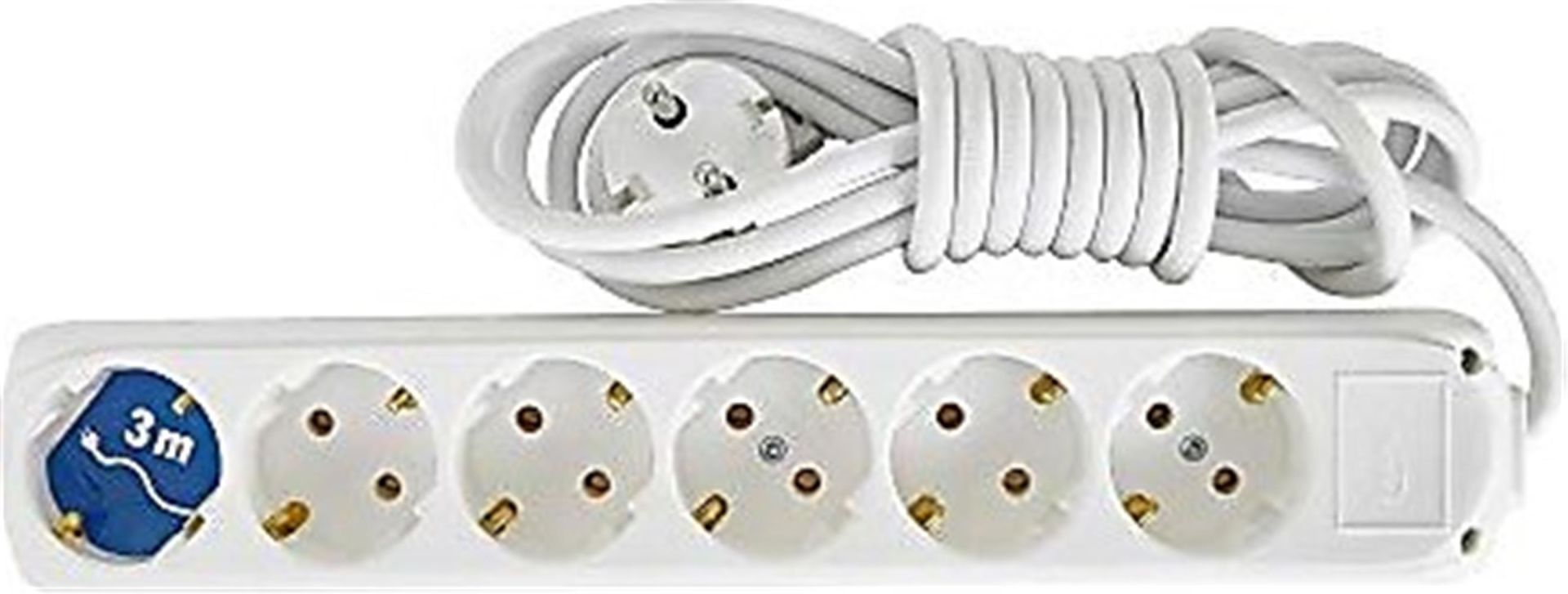 Almera 6'lı Topraklı Grup Priz 3 Metre Kablolu - 9260103