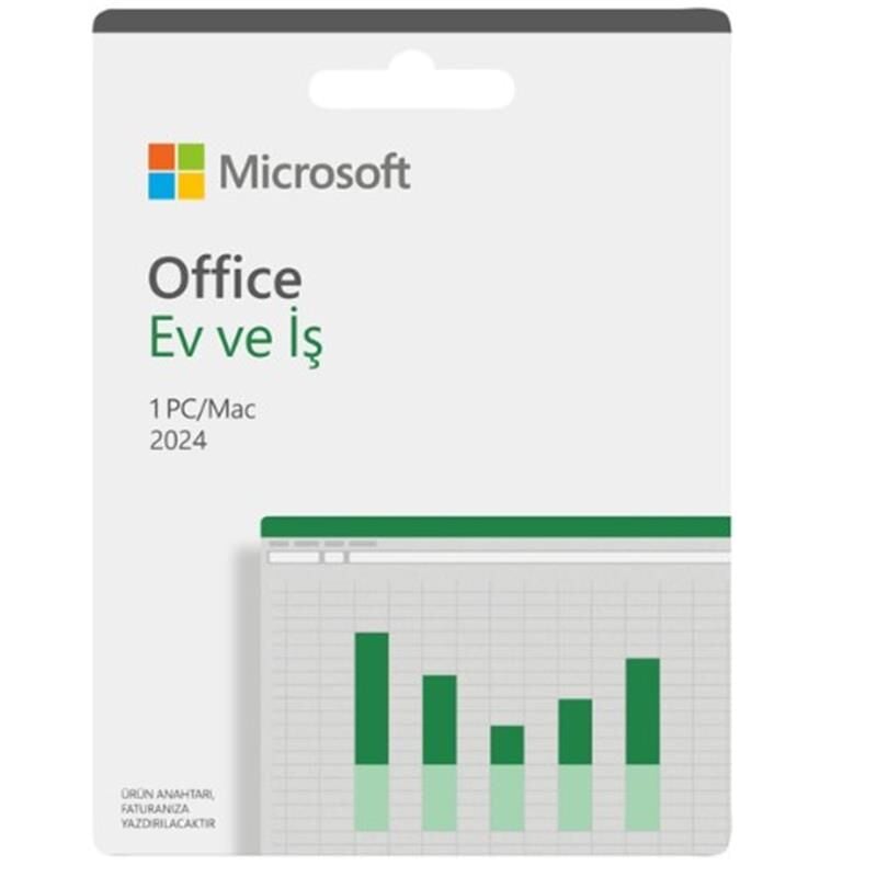 Microsoft Office Ev ve İş 2024 Türkçe Kutu EP2‑06692 – 1 PC/Mac Lisanslı Klasik Word, Excel, PowerPoint, Outlook & OneNote