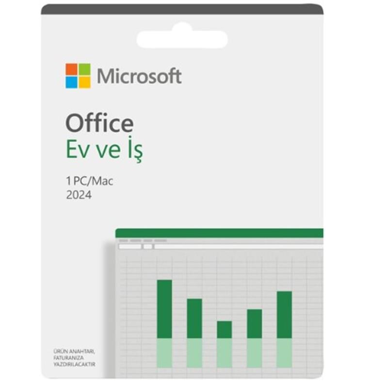 Microsoft Office Ev ve İş 2024 Türkçe Kutu EP2‑06692 – 1 PC/Mac Lisanslı Klasik Word, Excel, PowerPoint, Outlook & OneNote
