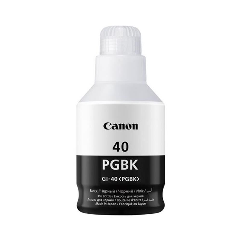 Canon GI-40 PGBK Siyah (Black) Orijinal Şişe Mürekkep - 170 ml (PIXMA G6040 / G5040 / G7040 Uyumlu)
