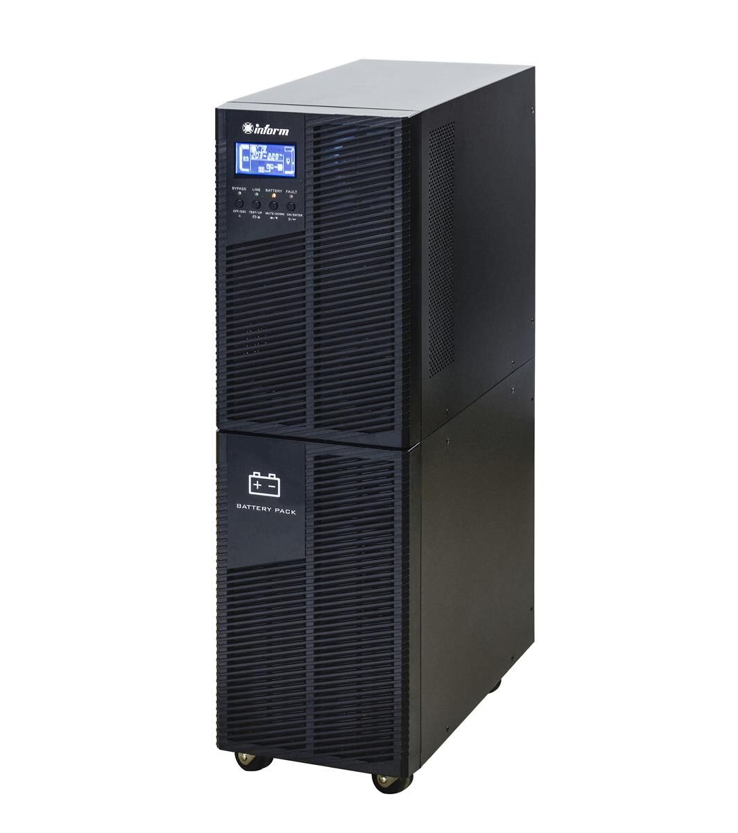 INFORM DSP EVO 6KVA (16x7 Ah) Online Çift Dönüşüm 1 Faz Giriş/1 Faz Çıkış LCD UPS – 6 kVA / 5.4 kW – 6/13 dk Backup Süresi