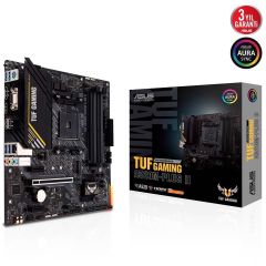 ASUS TUF GAMING A520M-PLUS II 4800 MHz (OC) DDR4 4×DIMM 128 GB AMD AM4 Soket M.2 PCIe 3.0 ×4 & 4×SATA6 Gb/s HDMI 2.1 DisplayPort D‑Sub mATX Anakart