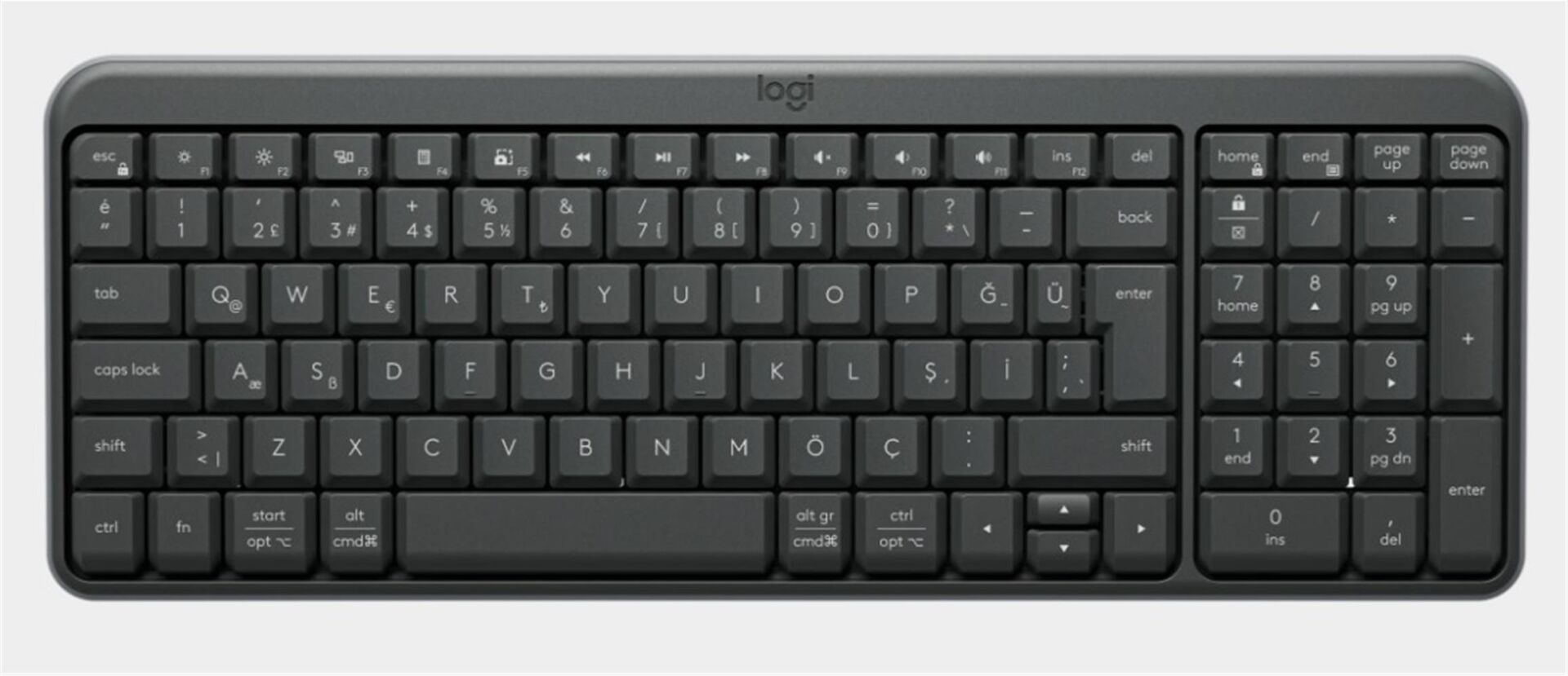 Logitech K250 Bluetooth Kablosuz Klavye - Siyah (920-013460)