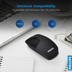 Philips SPK7402B 2.4 Ghz 1000Dpı 3 Buttons Optical Sensör M402 Wireless Mouse (Pilli) 10mt