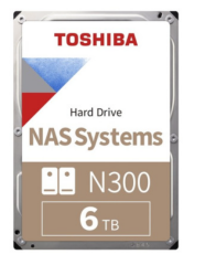 Toshiba N300 6TB 3.5'' 7200RPM SATA III 6Gb/s 512MB Cache NAS HDD (MN10ADA600S)