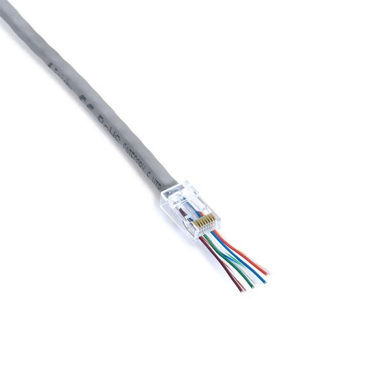 Frisby FNW-RJ4528N CAT6 EZ-RJ45 Pass-Through (Delikli) UTP Konnektör - 100'lü Kutu