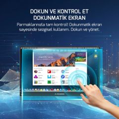 Ezcool 15.6'' Lite E15T 60Hz FHD Taşınabilir Dokunmatik Monitör (Sıfır Ölü Piksel Garantili)