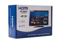 Hytech HY-LU4 1 Giriş 4 Çıkış 4K*2K Destekli HDMI Splitter (Görüntü Çoklayıcı)