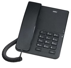 Karel TM140 Siyah Kablolu Masaüstü ve Duvar Tipi Analog Telefon Seti