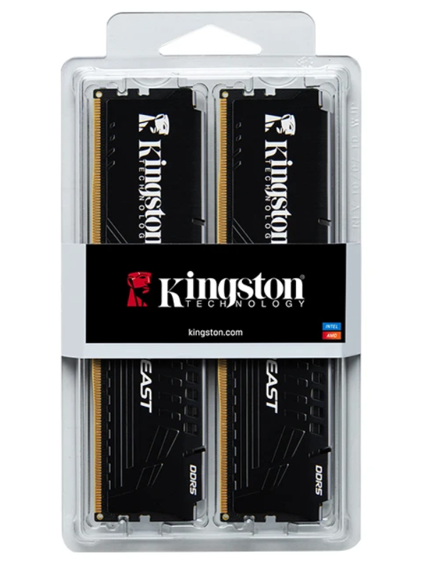 Kingston FURY Beast Black EXPO DDR5 16GB 6000MHz CL30 Heatsink Soğutuculu Performans Masaüstü RAM Bellek