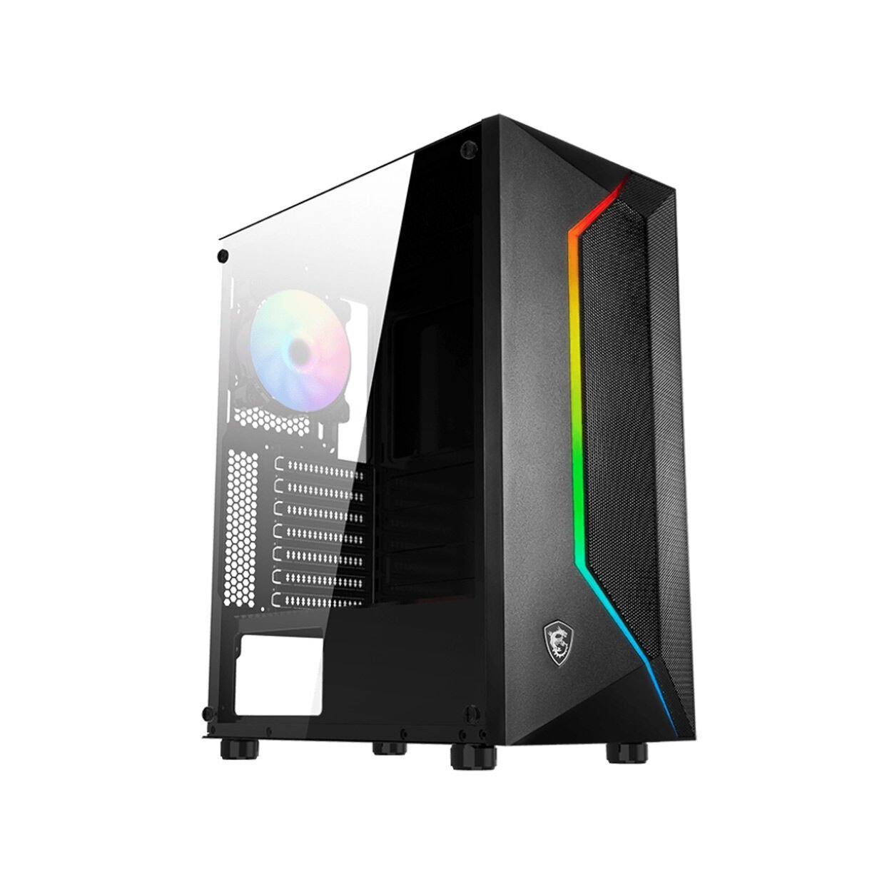 MSI MAG Vampiric 100R Temperli Cam ARGB ATX Mid-Tower Gaming Bilgisayar Kasası
