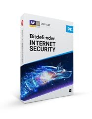 Bitdefender Internet Security (10 Kullanıcı, 1 Yıl) 2025 Kutu Lisans — Windows & macOS Güvenlik Paketi