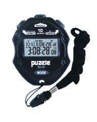 Puzzle SG-55 Dijital Hafızalı Boyun Askılı Kronometre Siyah