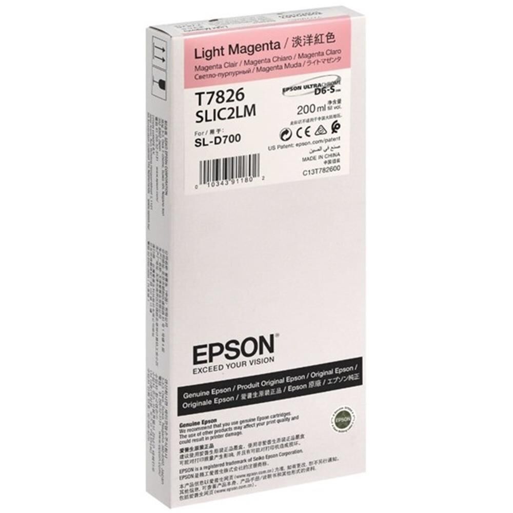 EPSON SURELAB SL-D700 LIGHT MAGENTA MÜREKKEP C13T78260N
