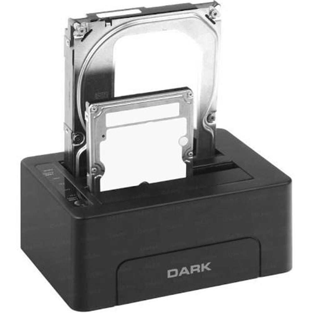 Dark StoreX DSD26C Çiftli 3.5''-2.5'' USB3.0 SATA 6TB-8TB-10TB Destek 6Gbps Status Led