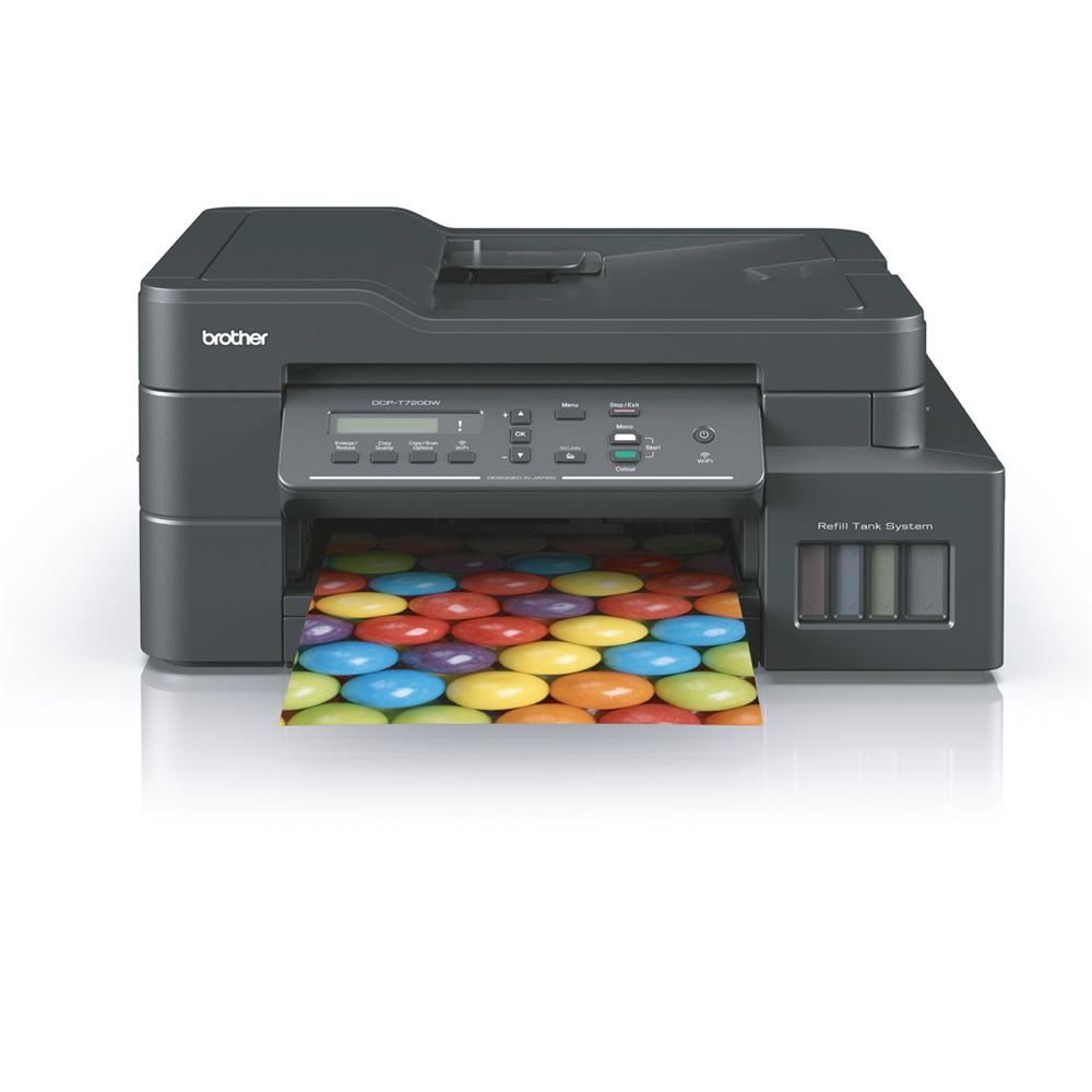 Brother DCP-T720DW Yazıcı-Tarayıcı-Fotokopi Wi-Fi Renkli Mürekkepli Tanklı Yazıcı 17 İPM A4