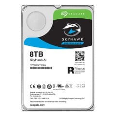 Seagate SkyHawk AI 8TB 256MB 7200RPM SATA 3.0 3.5'' 7/24 Güvenlik Kamerası Sabit Diski (ST8000VE001)