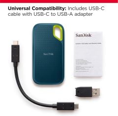 SanDisk 4TB Extreme V2 Taşınabilir SSD Disk (SDSSDE61-4T00-G25M) – 1050MB/s Okuma, USB-C, IP55 Dayanıklılık