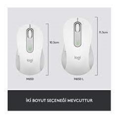 Logitech Signature M650 L (Large) Kablosuz Optik Mouse - Beyaz (910-006238)
