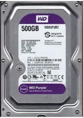 Wd 500Gb Purple WD500PURZ 3.5'' 5400 RPM SATA 3 Harddisk