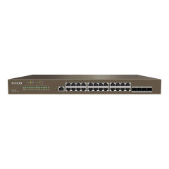 TENDA TEG3328F 24GE Port, 4xSFP L2 Yönetilebilir Switch